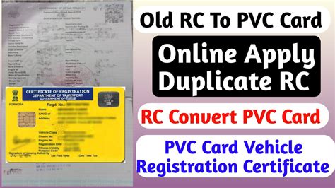 rc book smart card lost|rc pvc card order online.